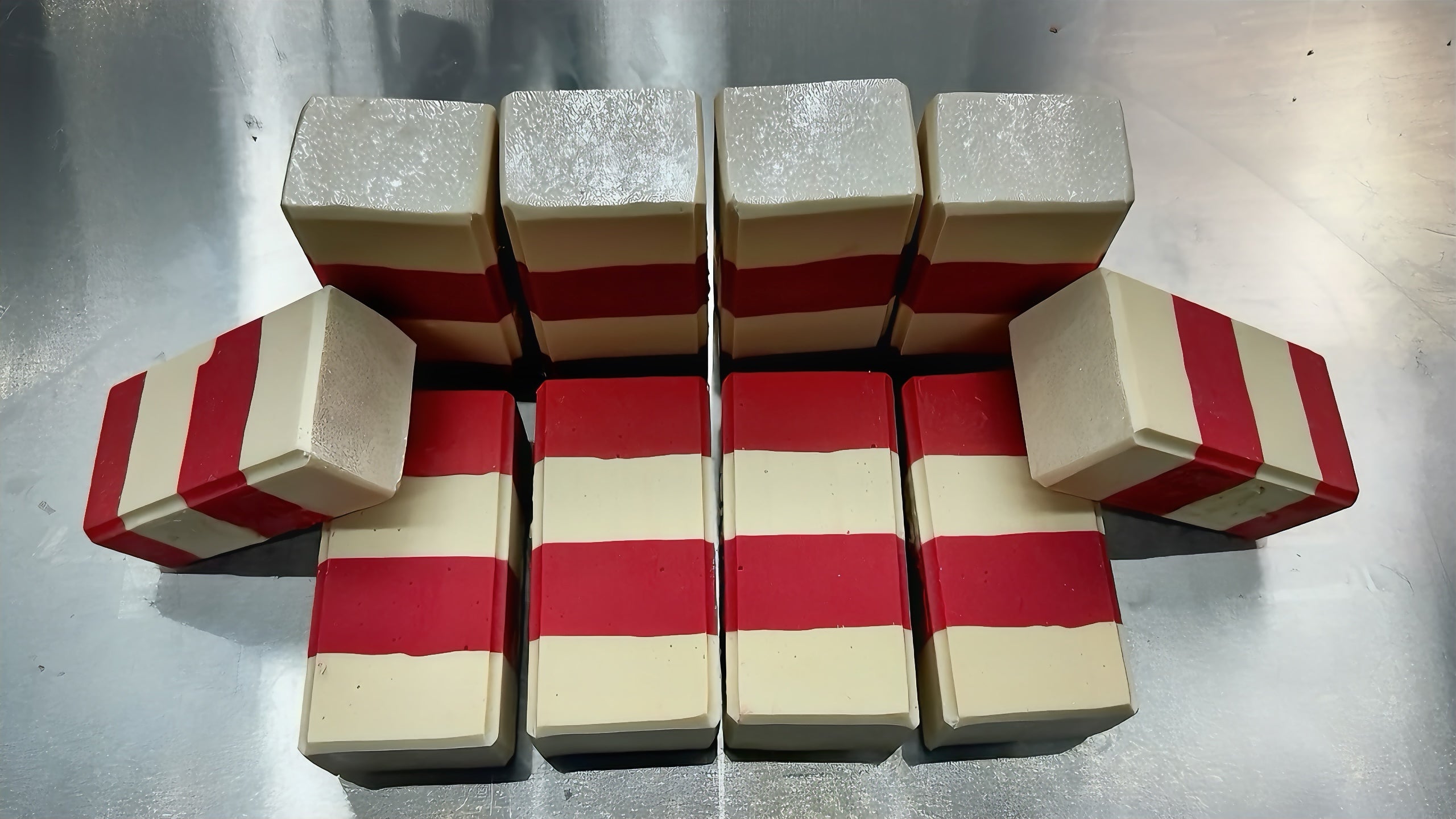 Peppermint Candy Cane Soap 5.5 Oz Handcrafted Gift Bar - Rosetta Creative Boutique